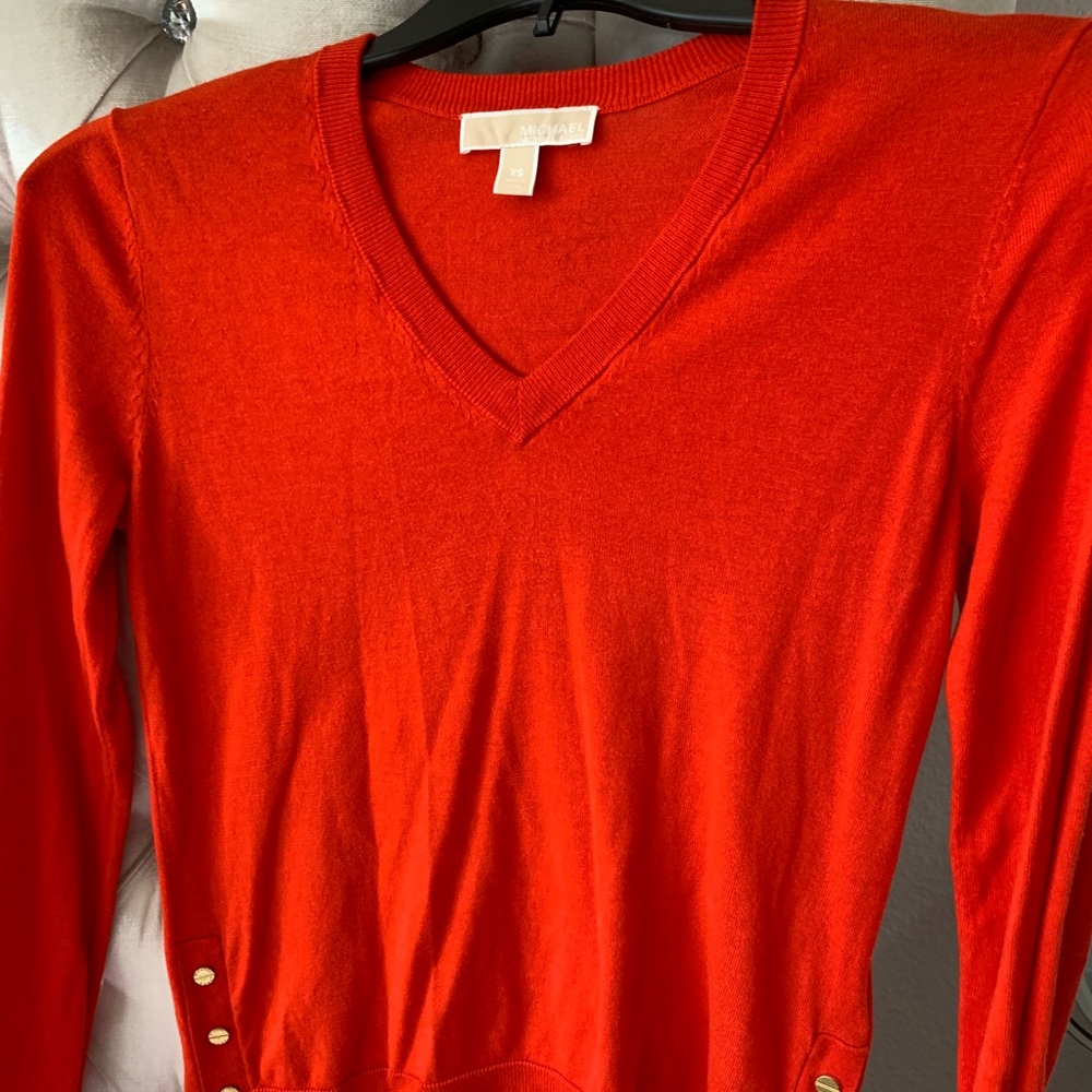 Micheal Kors Orange Blouse